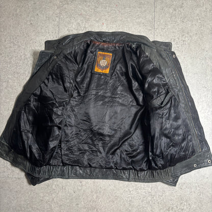 レザージャケットストリートコーデ古着