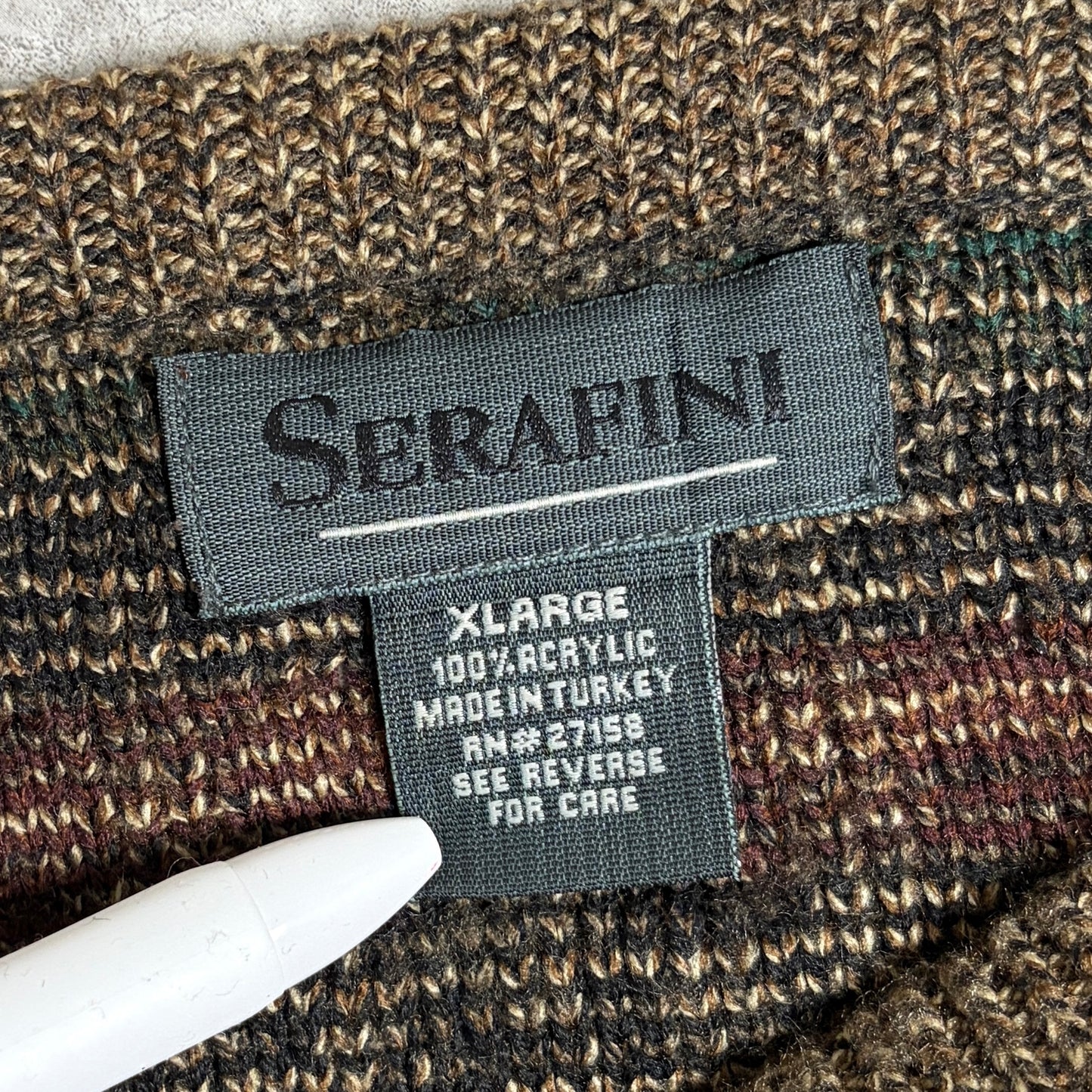 総柄ニットシティボーイコーデ古着デニム