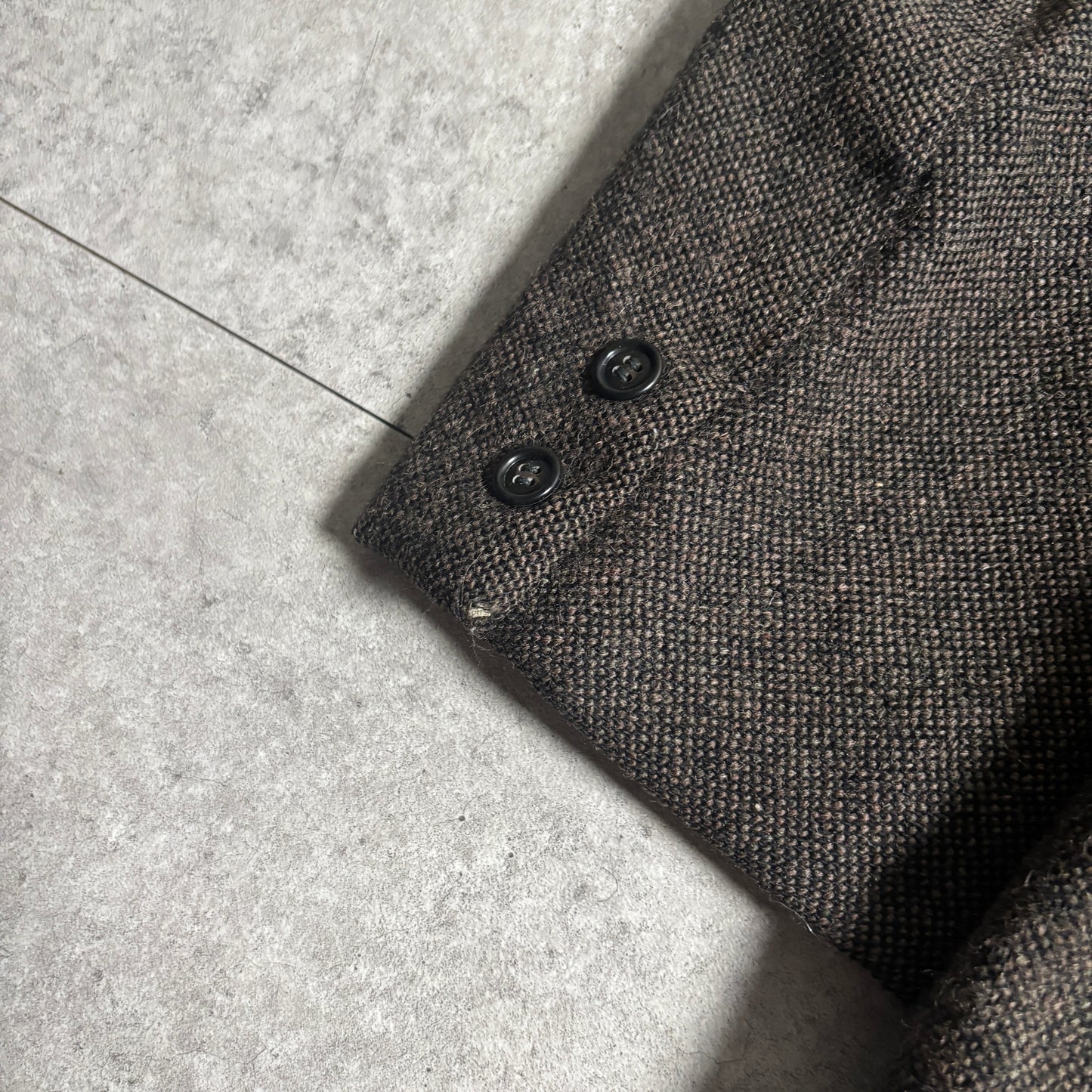 ハリスツィードシティボーイコーデ古着