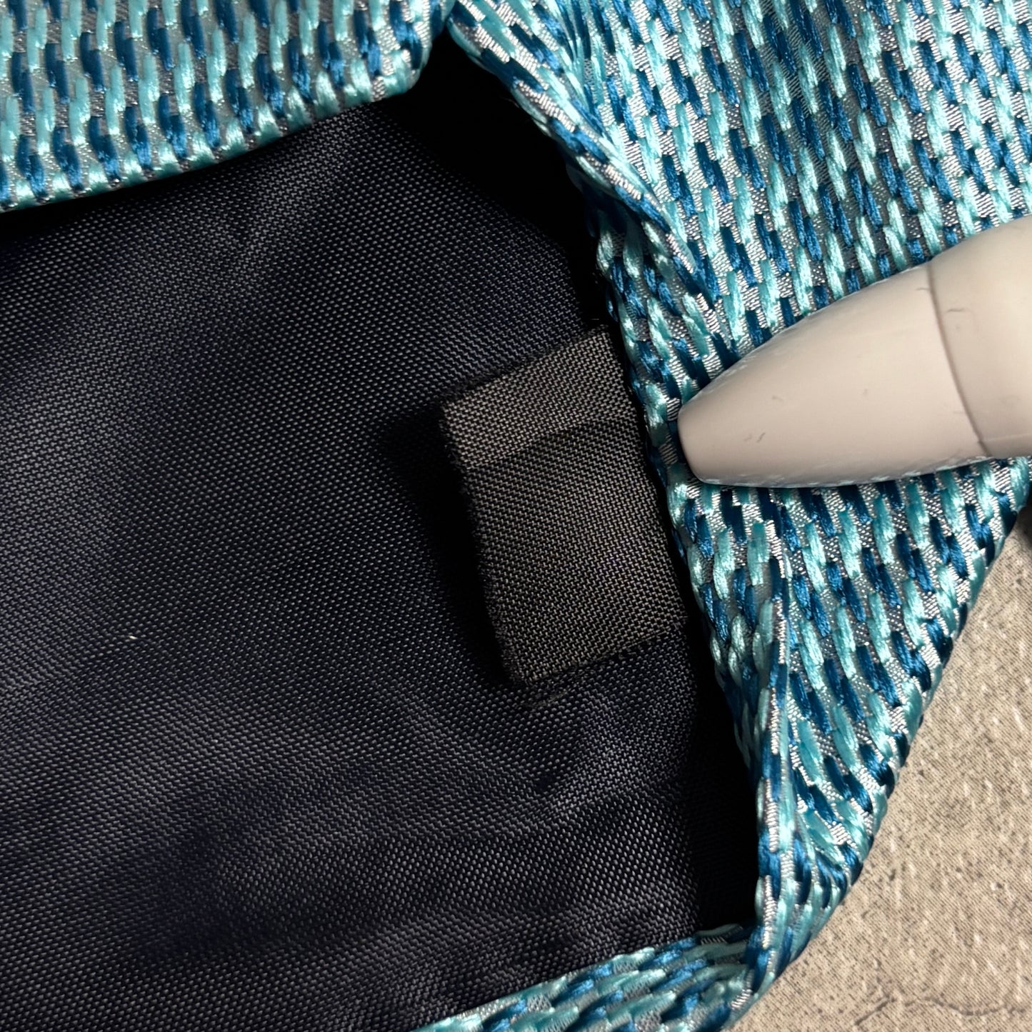 ワンタッチジップネクタイブルーストリートシティボーイ古着クラシック