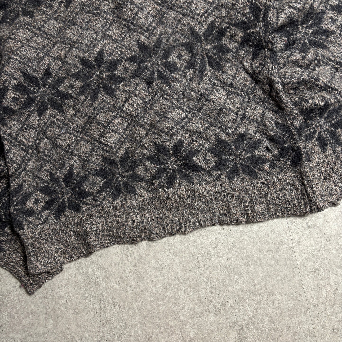 総柄ニットアメカジストリートコーデ古着