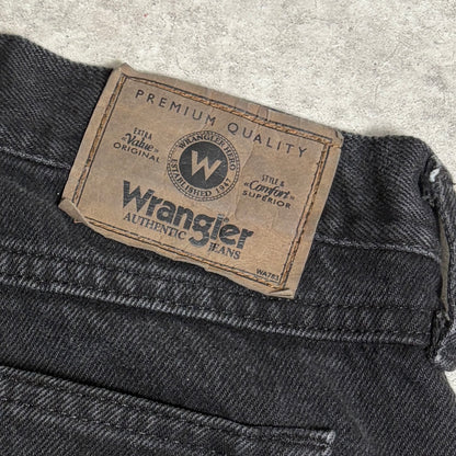 総柄厚手ニットブラックデニムコーデ古着