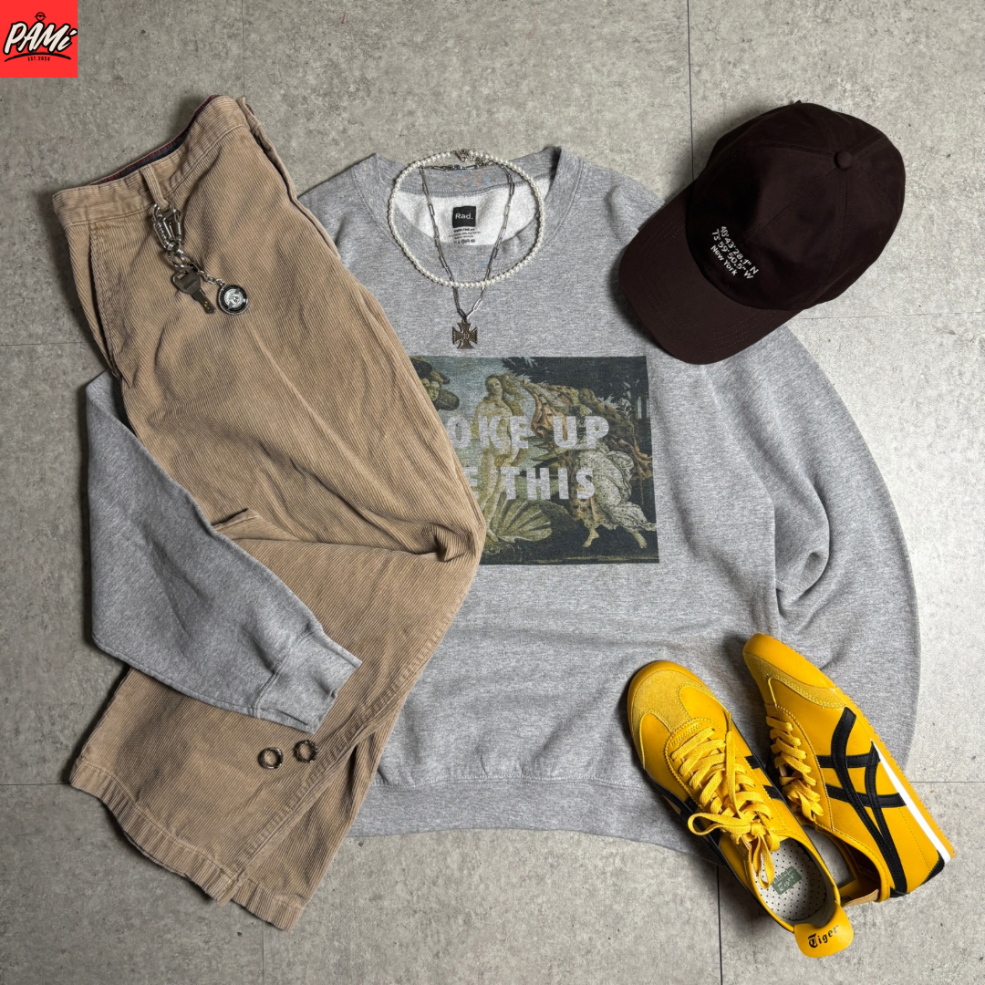 Rad.スウェットシティボーイコーデ古着