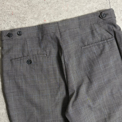 バーバリーグレンチェックスラックスシティボーイコーデ古着