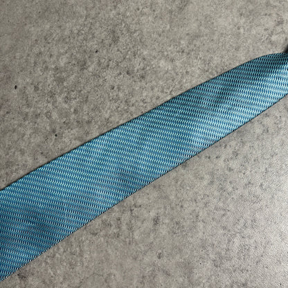 ワンタッチジップネクタイブルーストリートシティボーイ古着クラシック