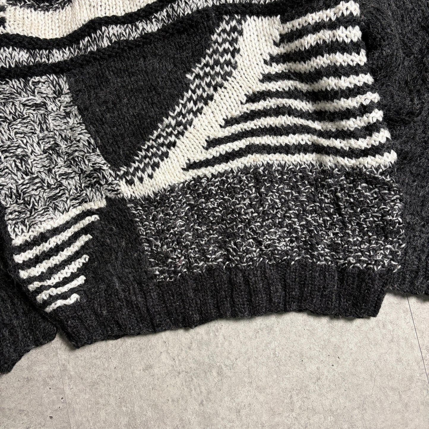 モヘアニットシティボーイコーデ古着