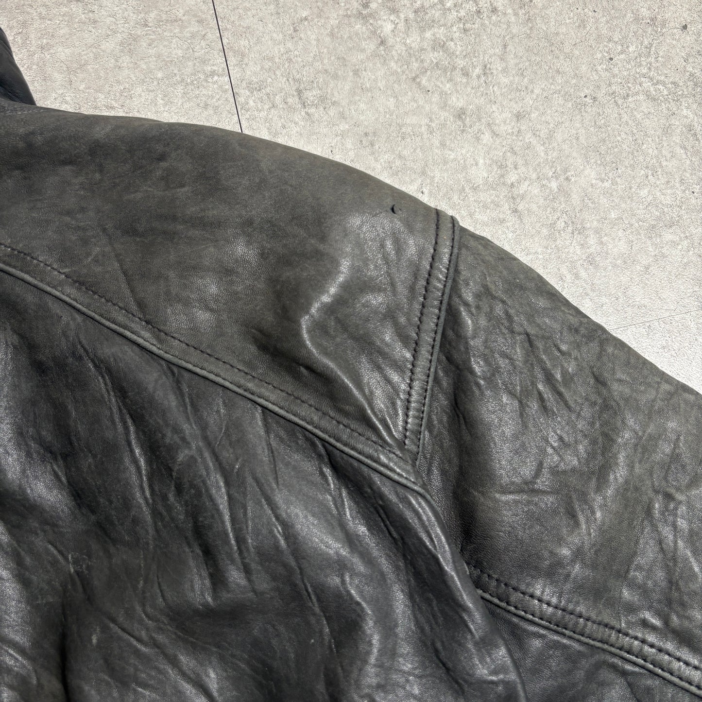 レザージャケットストリートコーデ古着