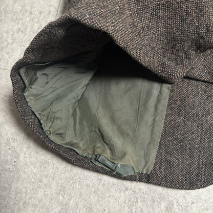 ハリスツィードシティボーイコーデ古着