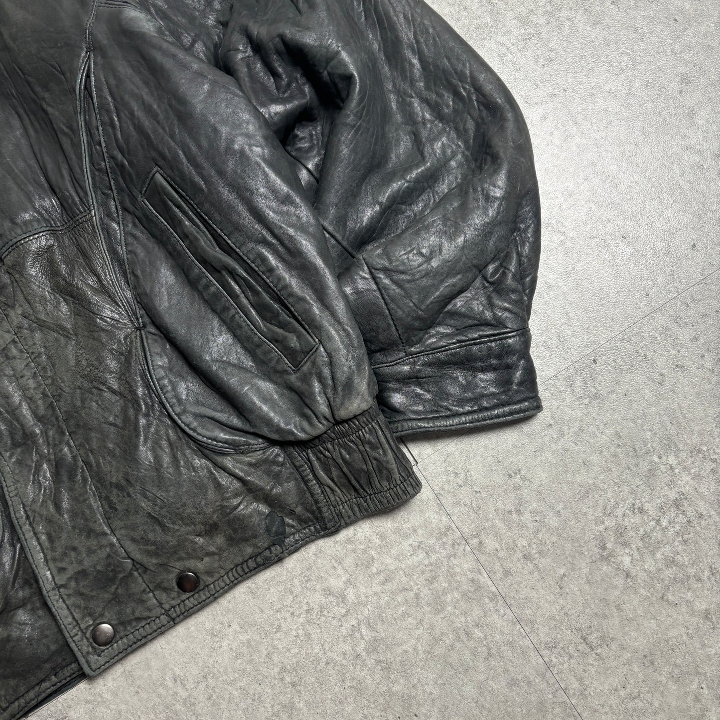 レザージャケットストリートコーデ古着