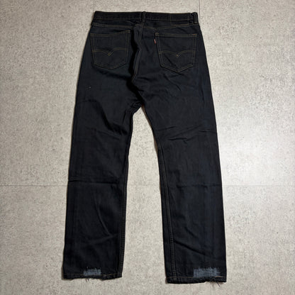 ネルシャツブラックデニムアメカジコーデ古着