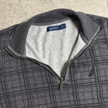 NAUTICAハーフジップシティボーイコーデ古着