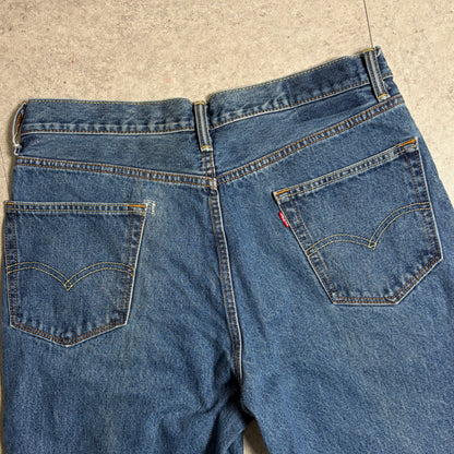 チェック柄コットンニットデニムコーデ古着