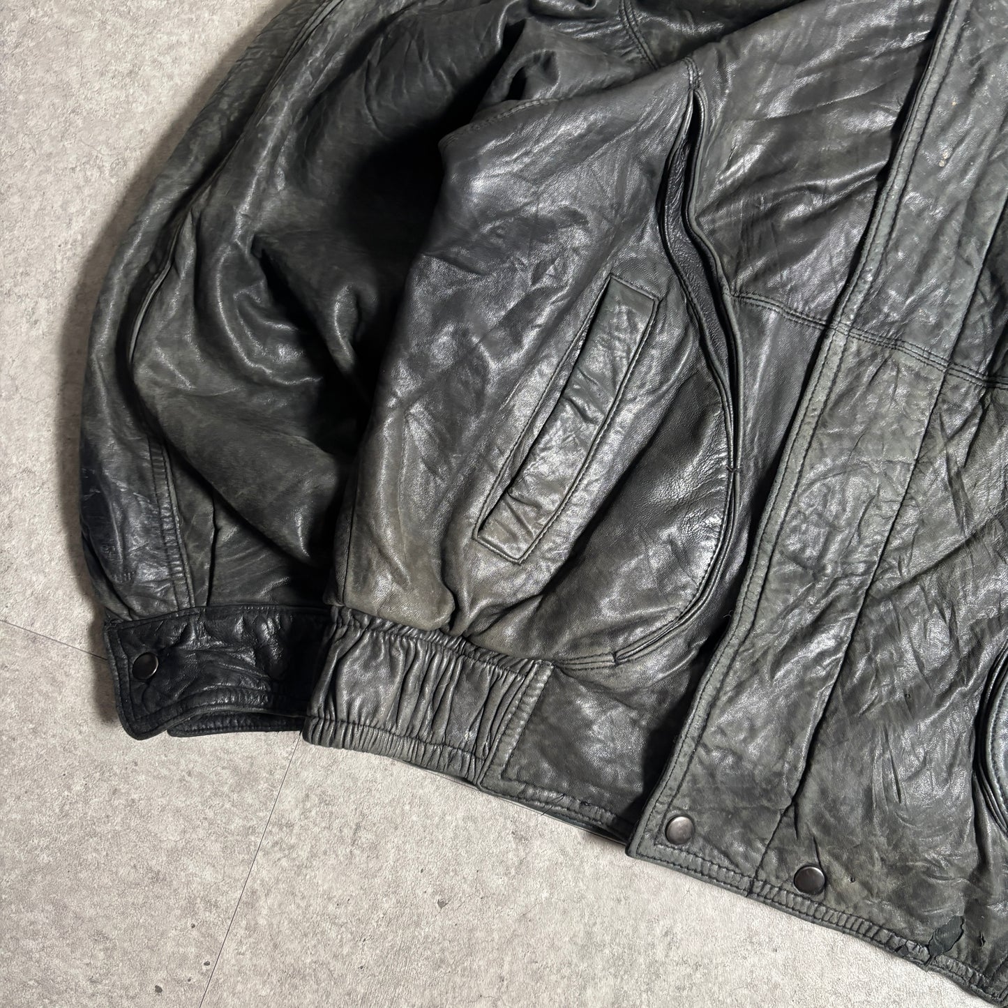 レザージャケットストリートコーデ古着