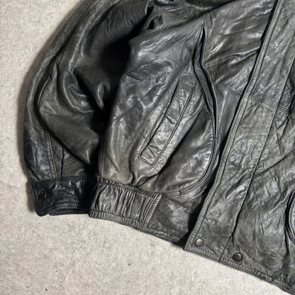 レザージャケットストリートコーデ古着