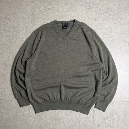 ニットコーデュロイパンツコーデ古着