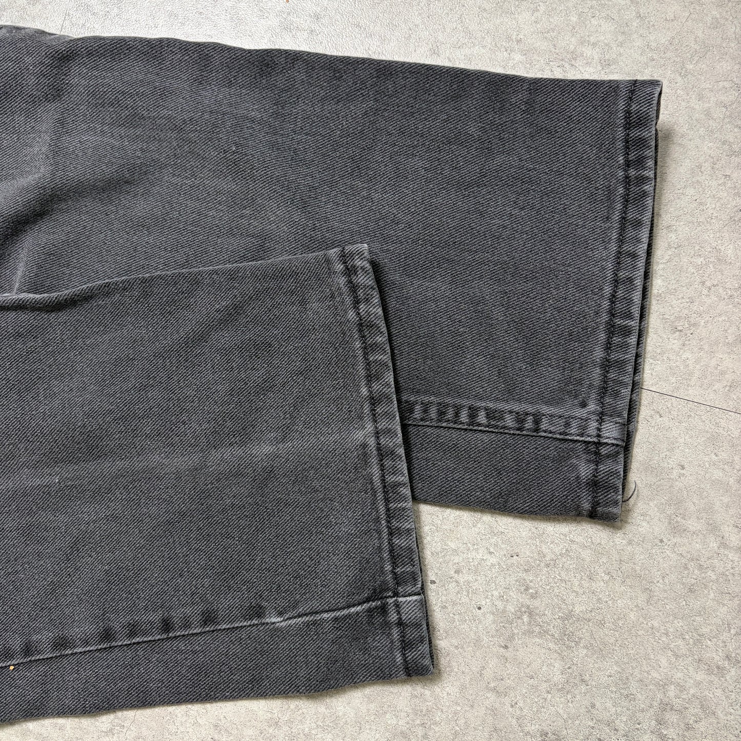 ナイロンプルオーバーブラックデニムストリートコーデ古着