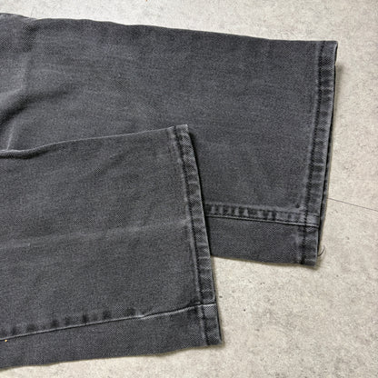 ナイロンプルオーバーブラックデニムストリートコーデ古着