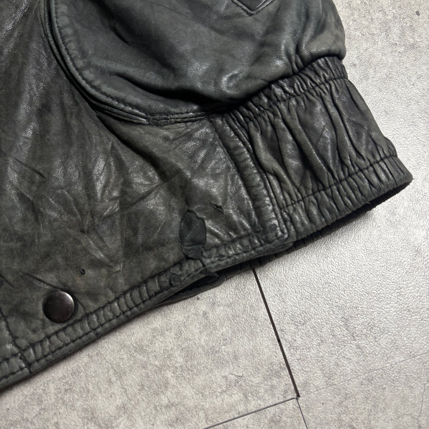 レザージャケットストリートコーデ古着