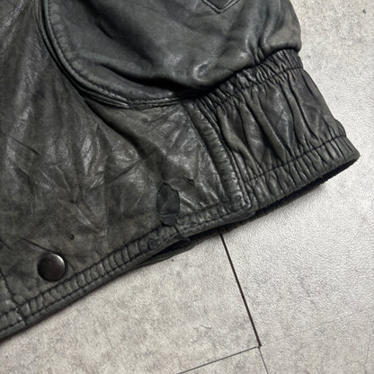 レザージャケットストリートコーデ古着