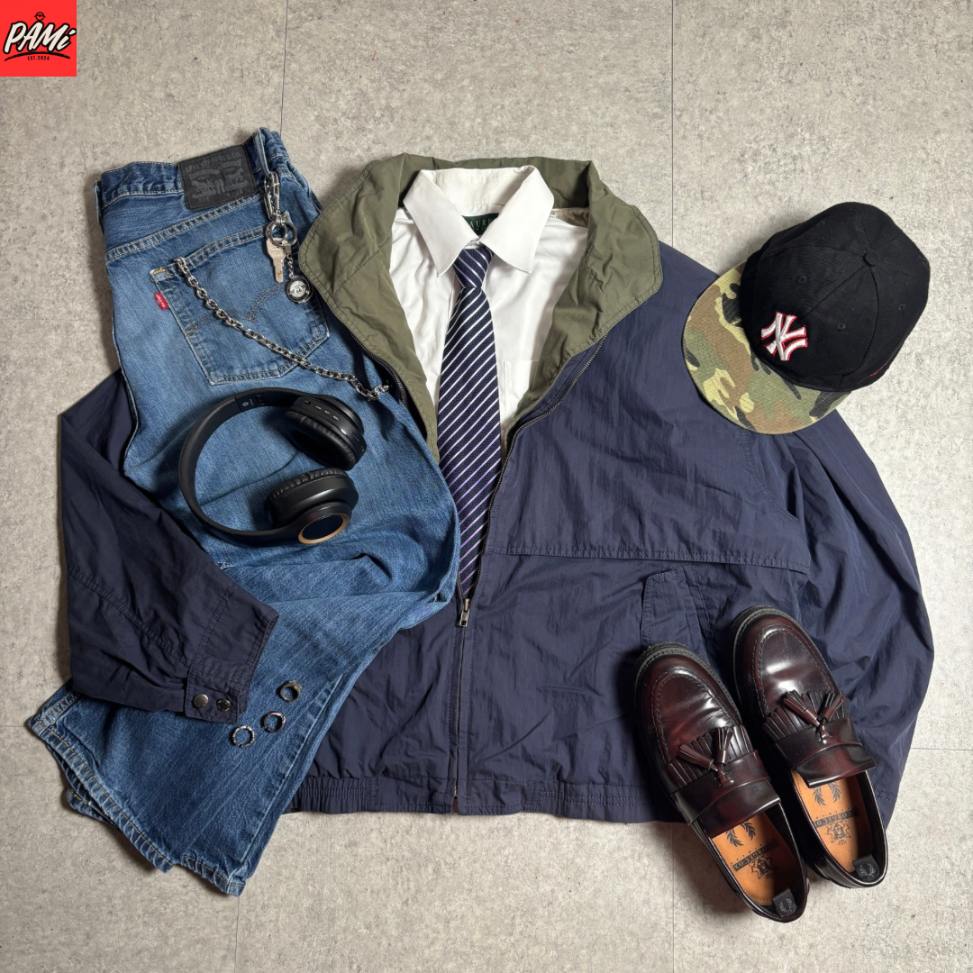 LONDONFOGシティボーイコーデ古着