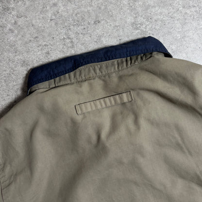 ハリントンジャケットベージュシティボーイコーデ古着