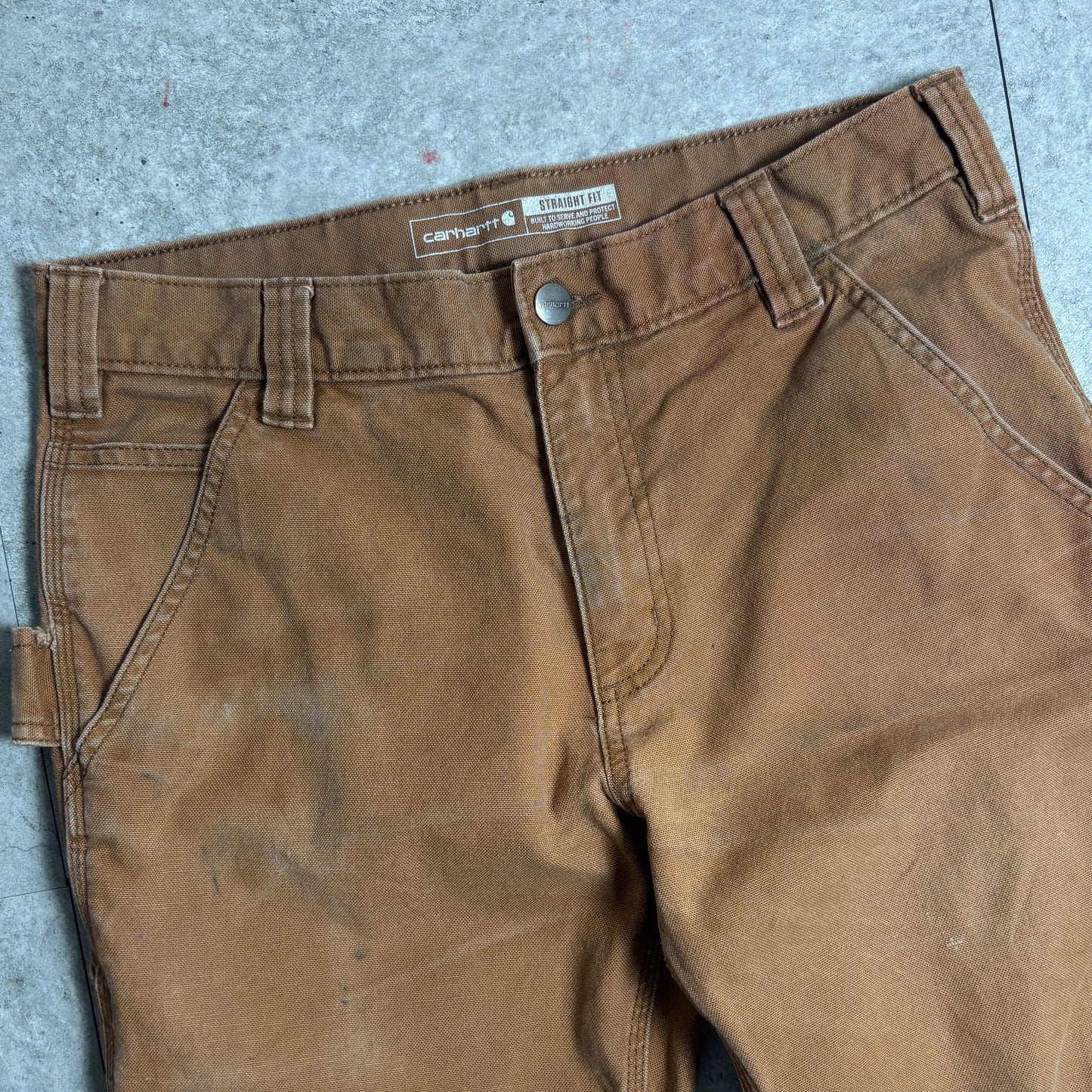 Carharttペインターパンツ総柄ニット古着