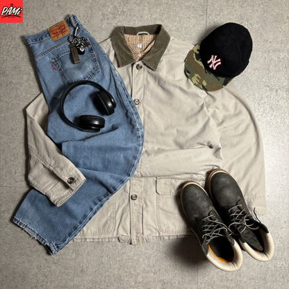 カバーオールアメカジワークコーデ古着