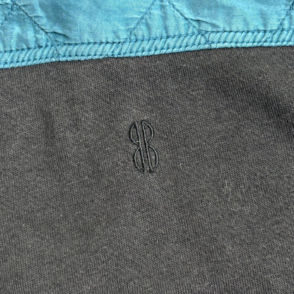 シルク切替スウェットストリートコーデ古着