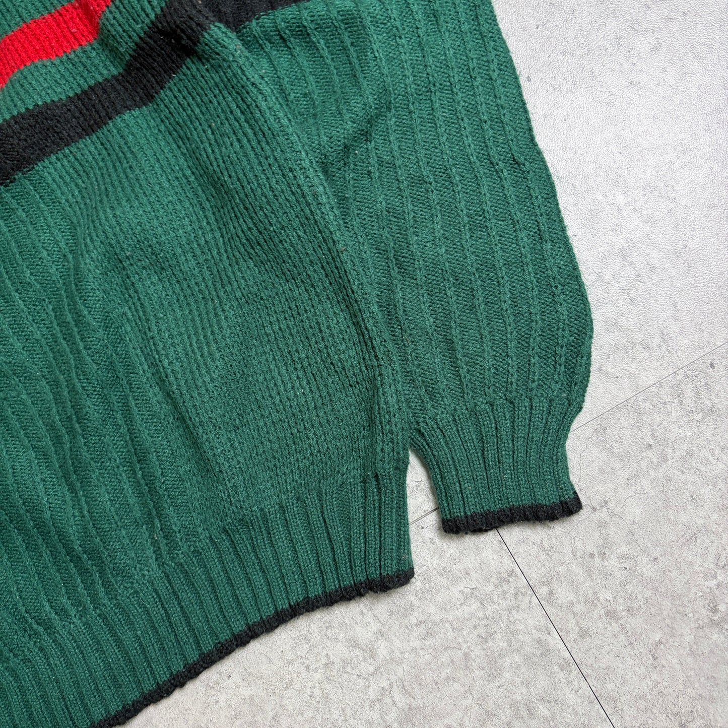 ニットブラックデニムシティボーイコーデ古着