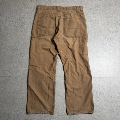 Vネックコットンニットダックパンツコーデ古着