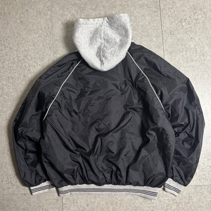 フード付きナイロンブルゾン短丈ストリートコーデ古着