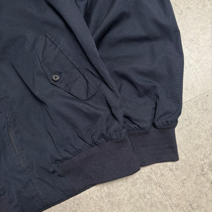 ハリントンジャケットネイビーシティボーイコーデ古着