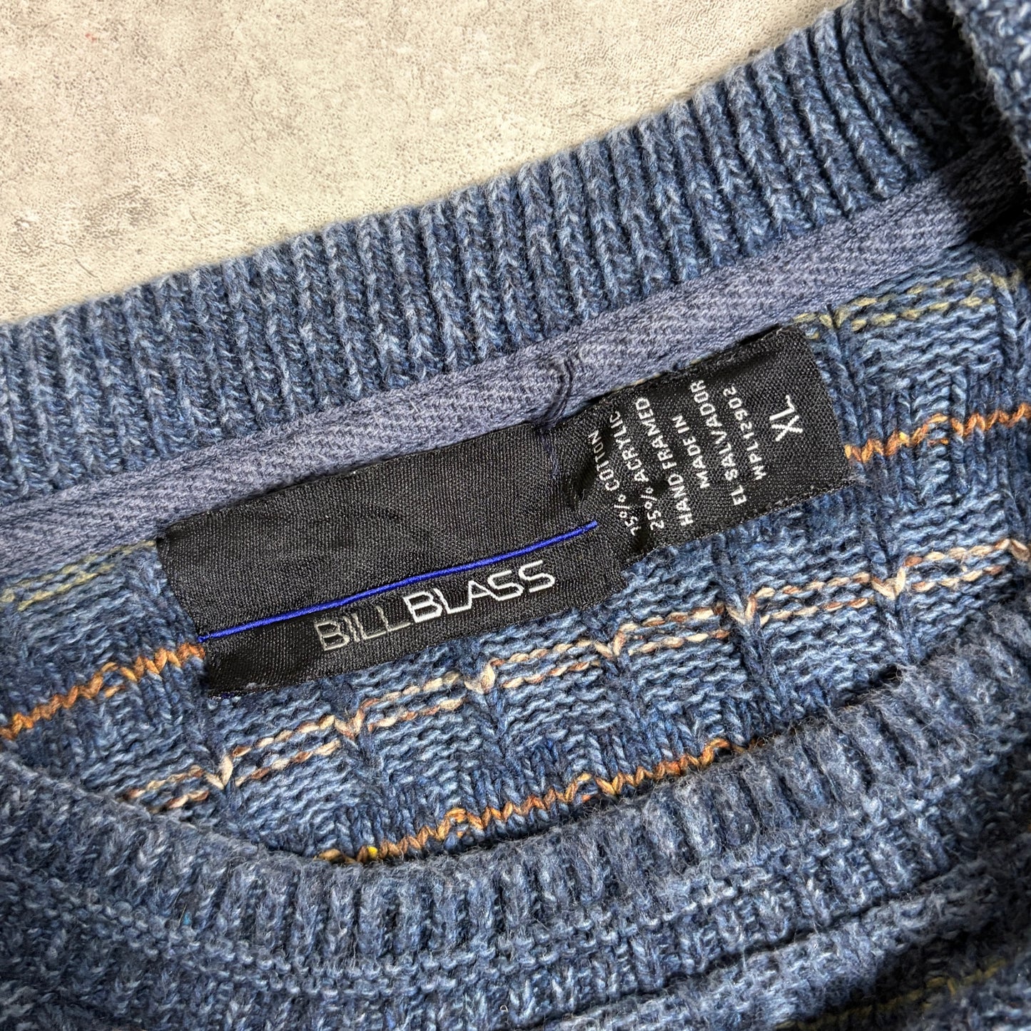 総柄コットンニットシティボーイコーデ古着