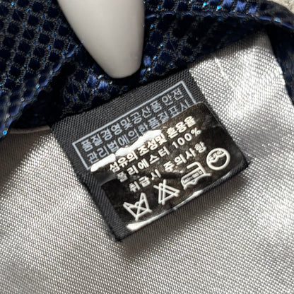 ワンタッチジップネクタイ紺ラメネイビーストリートシティボーイ古着