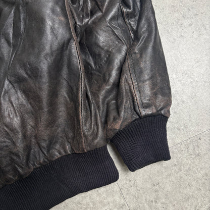 レザージャケットシティボーイコーデ古着