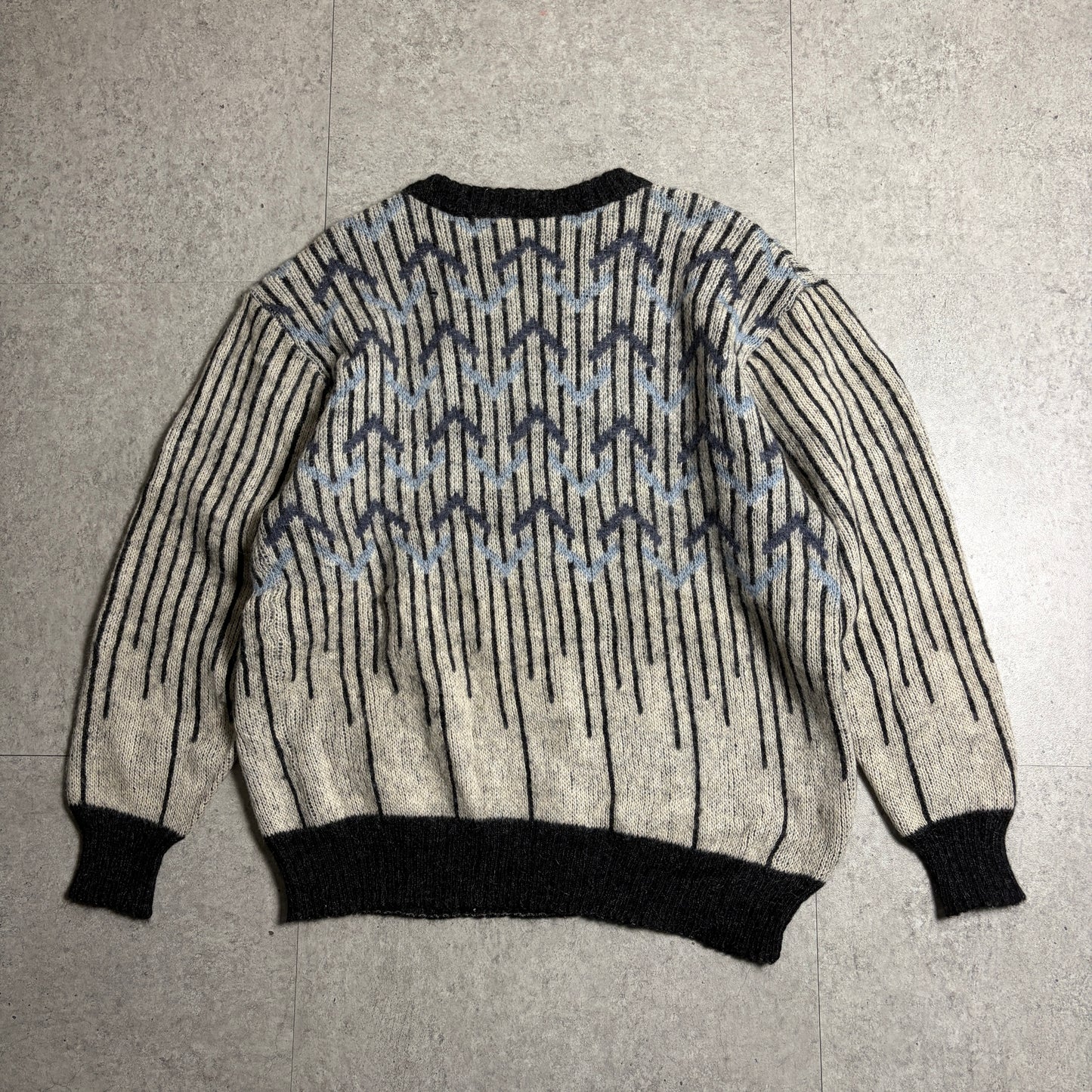 モヘアニットデニムシティボーイコーデ古着