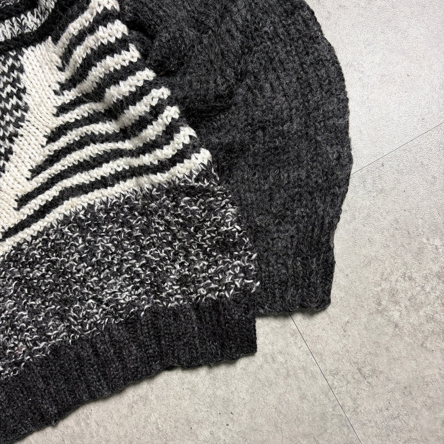 モヘアニットシティボーイコーデ古着