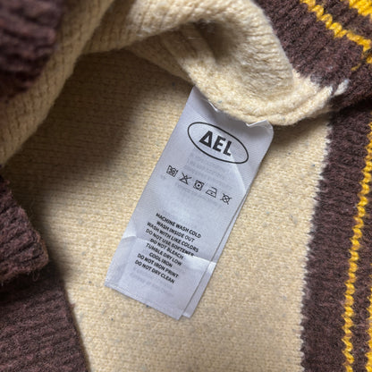 ゴッホプリントニットシティボーイコーデ古着