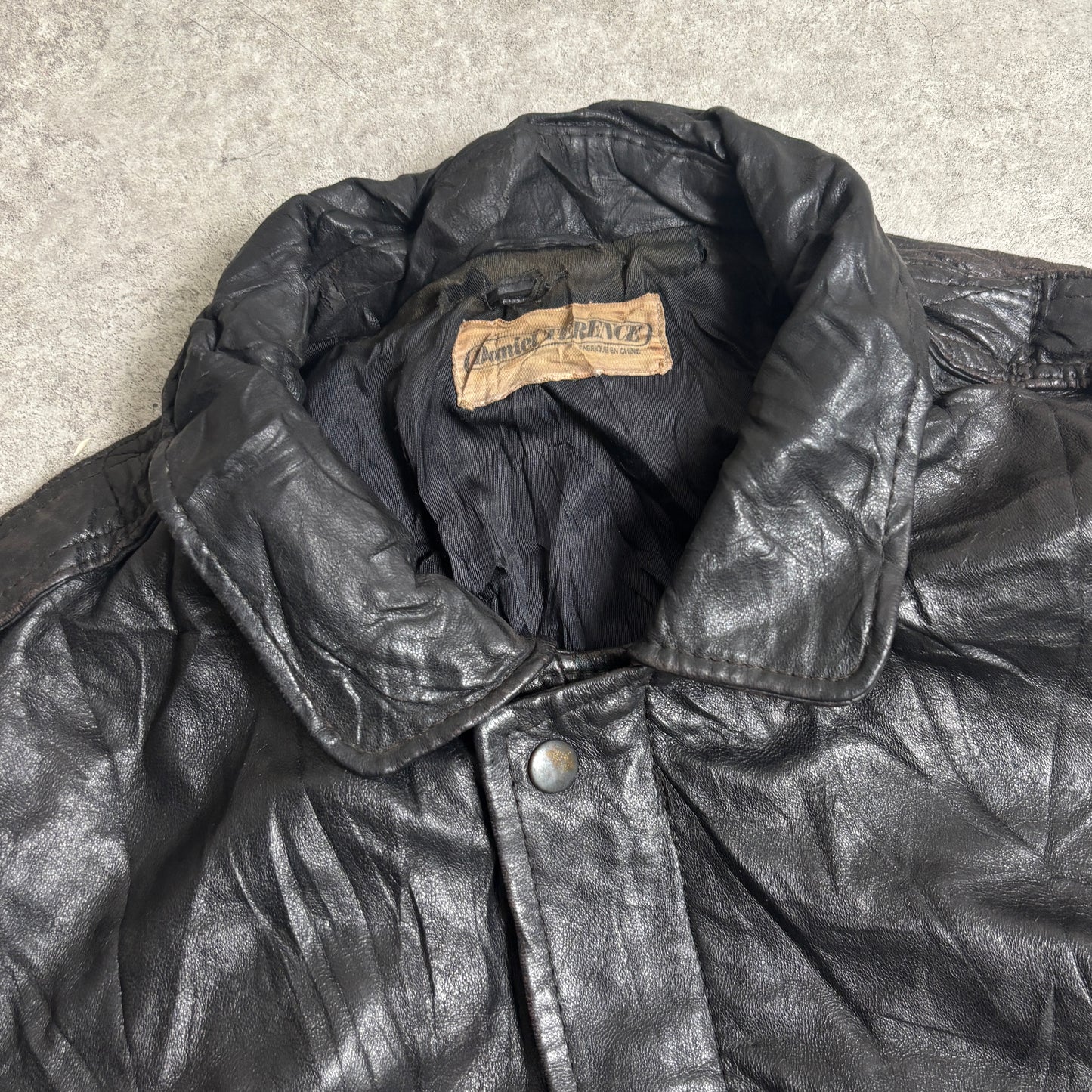 レザージャケットシティボーイコーデ古着