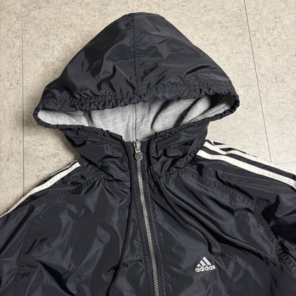 adidasリバーシブルパーカーコーデ古着