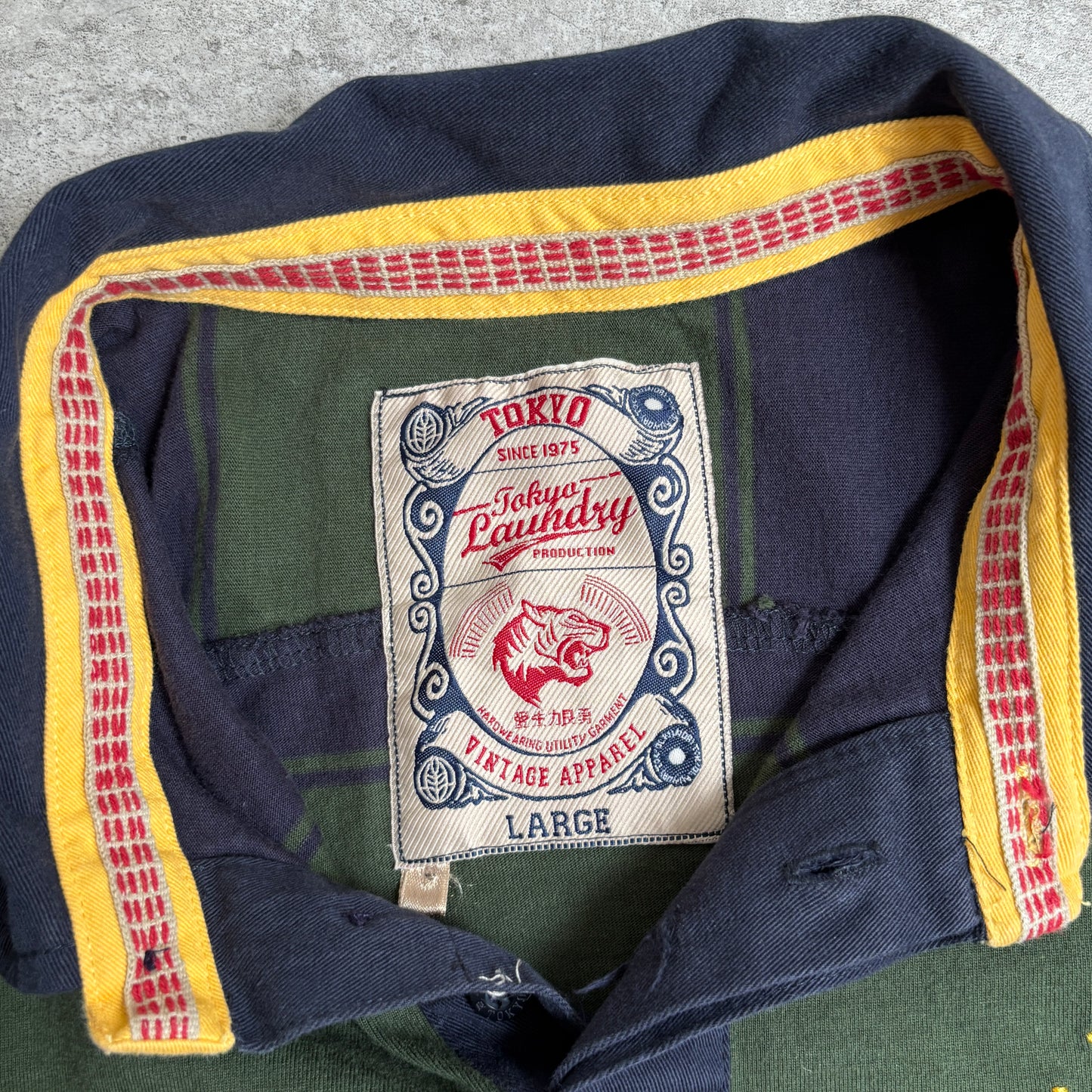 ラガーシャツシティボーイコーデ古着