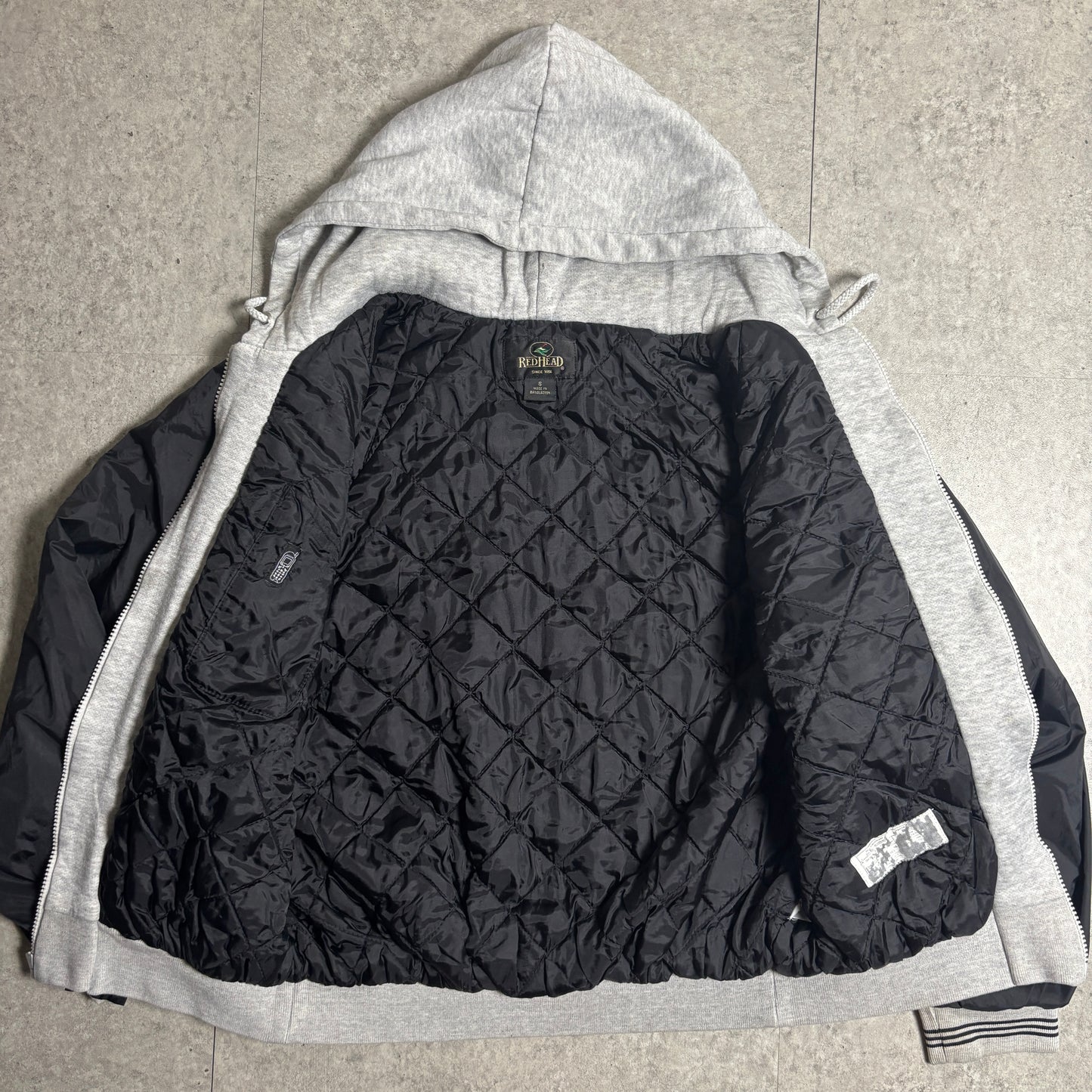 フード付きナイロンブルゾン短丈ストリートコーデ古着