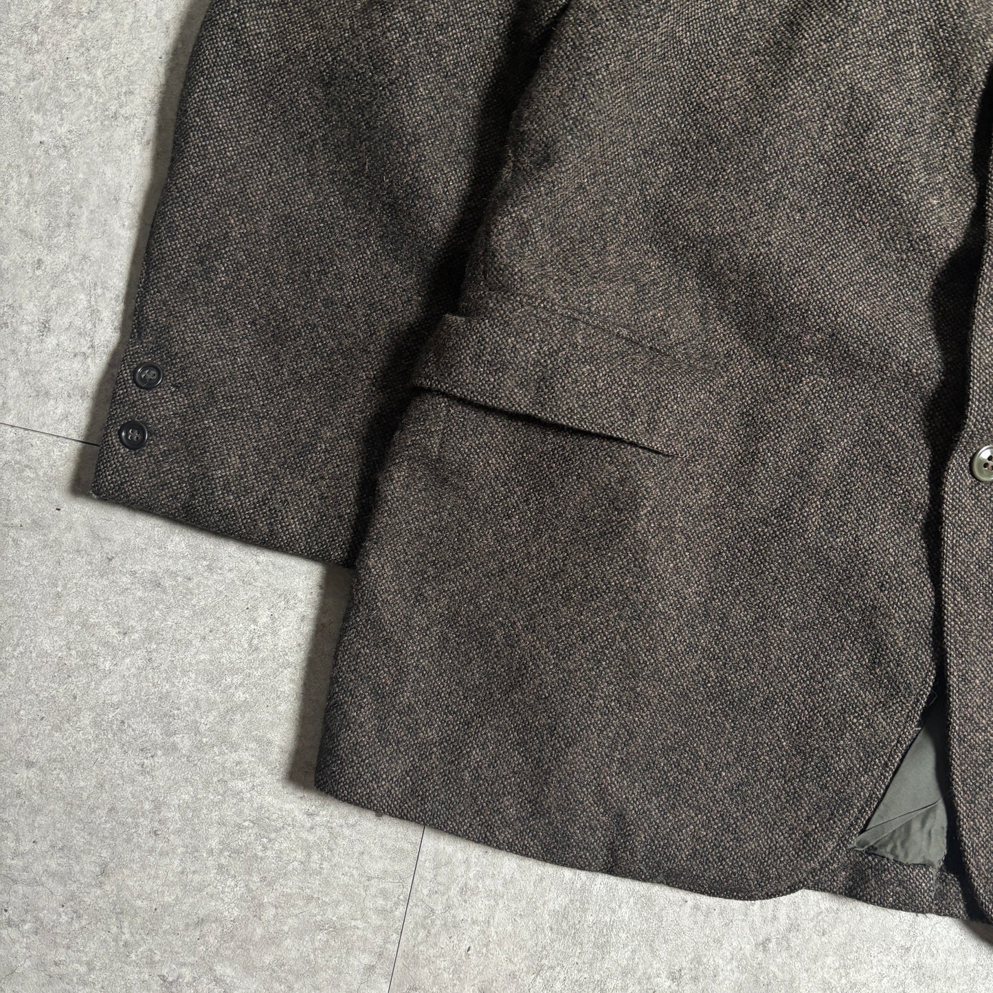 ハリスツィードシティボーイコーデ古着