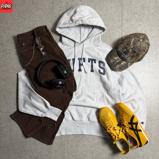 Championリバースウィーブフーディーコーデュロイ古着