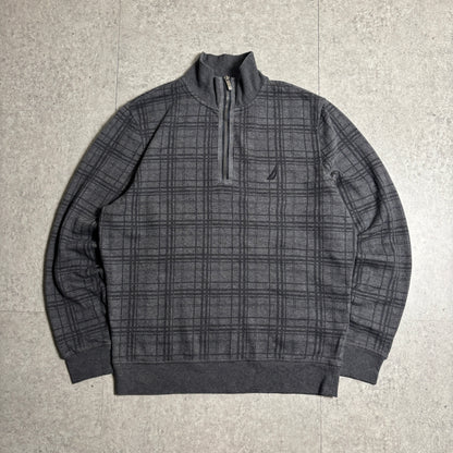 NAUTICAハーフジップシティボーイコーデ古着