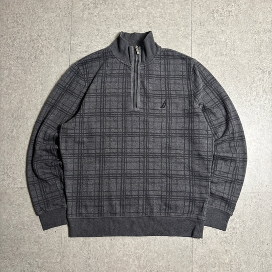 NAUTICAハーフジップシティボーイコーデ古着