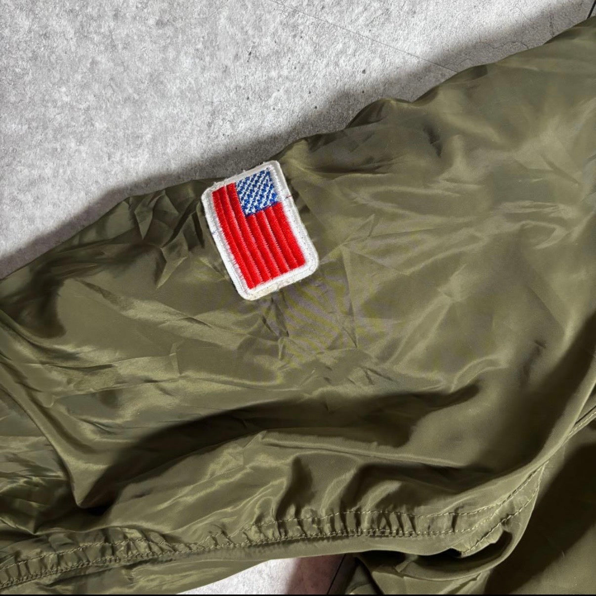 ワッペン付MA-1ストリートコーデ古着