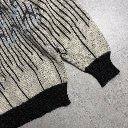 モヘアニットデニムシティボーイコーデ古着