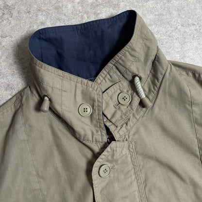 ハリントンジャケットベージュシティボーイコーデ古着