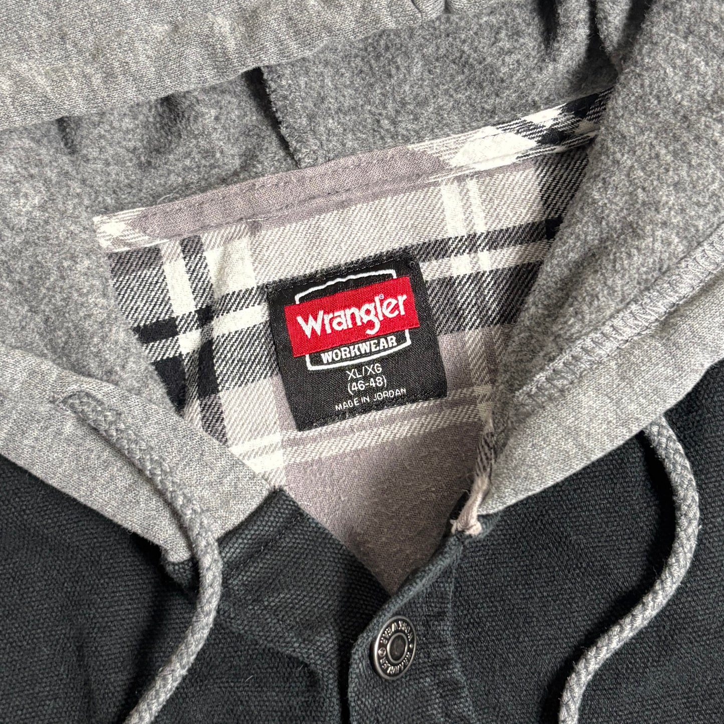 Wranglerシャツパーカー無骨ストリートコーデ古着